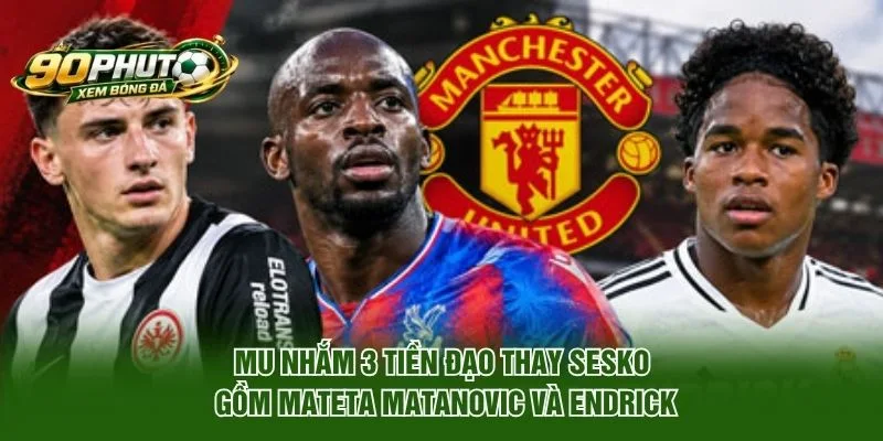 MU Nhắm 3 Tiền Đạo Thay Sesko Ở Kỳ Chuyển Nhượng Mùa Đông 2026